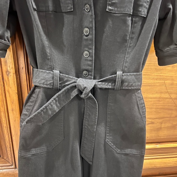 Paige Short Sleeve Black Jumpsuit Size 6 - Picture 5 of 12